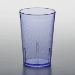 GET Enterprises GET 6608-1-BL 8 Oz. Blue Customizable SAN Plastic Pebbled Tumbler - 72/Case 5 GET Enterprises GET 6608-1-BL 8 Oz. Blue Customizable SAN Plastic Pebbled Tumbler - 72/Case -Acopa Shop 1850518