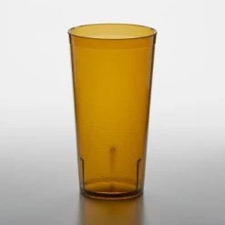 Alternative view of GET Enterprises GET 6620-1-A 20 Oz. Amber Customizable SAN Plastic Pebbled Tumbler - 72/Case