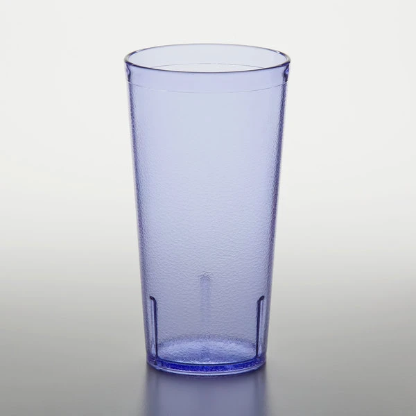 GET Enterprises GET 6620-1-BL 20 Oz. Blue Customizable SAN Plastic Pebbled Tumbler - 72/Case 4 GET Enterprises GET 6620-1-BL 20 Oz. Blue Customizable SAN Plastic Pebbled Tumbler - 72/Case - Image 2