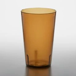 Alternative view of GET Enterprises GET 5032-1-A 32 Oz. Amber Customizable SAN Plastic Pebbled Tumbler - 48/Case