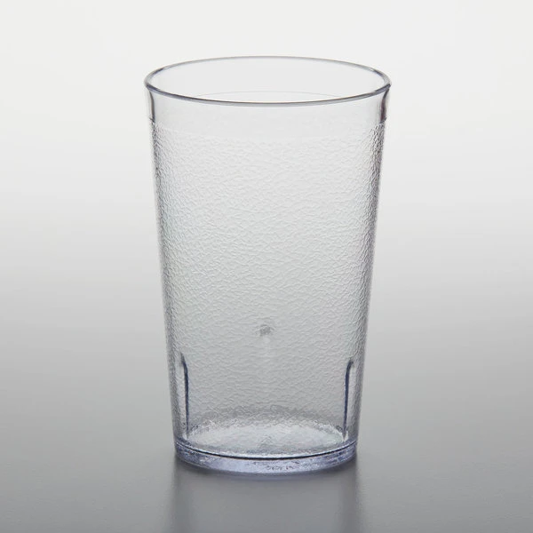 GET Enterprises GET 6612-1-CL 12 Oz. Clear Customizable SAN Plastic Pebbled Tumbler - 72/Case 4 GET Enterprises GET 6612-1-CL 12 Oz. Clear Customizable SAN Plastic Pebbled Tumbler - 72/Case - Image 2