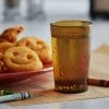 GET Enterprises GET 6605-1-A 5 Oz. Amber Customizable SAN Plastic Pebbled Tumbler - 72/Case 2 GET Enterprises GET 6605-1-A 5 Oz. Amber Customizable SAN Plastic Pebbled Tumbler - 72/Case -Acopa Shop 1856069