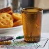 GET Enterprises GET 6608-1-A 8 Oz. Amber Customizable SAN Plastic Pebbled Tumbler - 72/Case -Acopa Shop 1856089