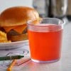 GET Enterprises GET 6610-1-6-CL 10 Oz. Clear Customizable SAN Plastic Short Pebbled Tumbler - 72/Case -Acopa Shop 1856114