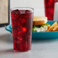Alternative view of GET Enterprises GET 6616-1-CL 16 Oz. Clear Customizable SAN Plastic Pebbled Tumbler - 72/Case