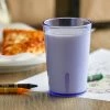 GET Enterprises GET 6608-1-BL 8 Oz. Blue Customizable SAN Plastic Pebbled Tumbler - 72/Case