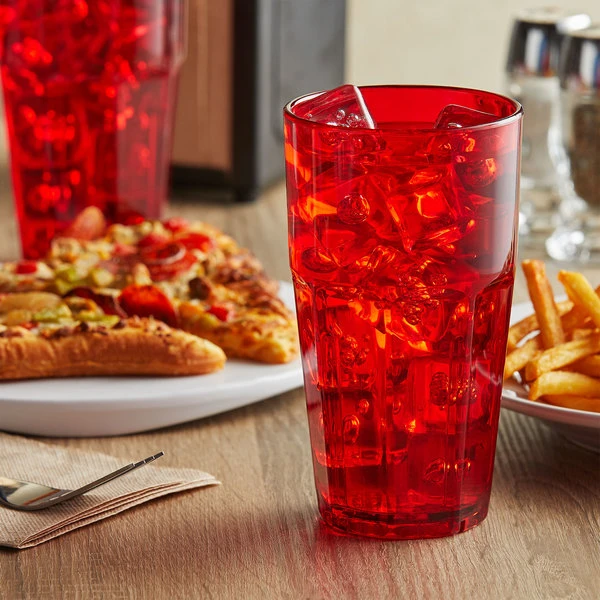 GET Enterprises GET 9916-1-R Bahama 16 Oz. Red Customizable SAN Plastic Tumbler - 72/Case 3 GET Enterprises GET 9916-1-R Bahama 16 Oz. Red Customizable SAN Plastic Tumbler - 72/Case