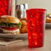 GET Enterprises GET 6616-1-R 16 Oz. Red Customizable SAN Plastic Pebbled Tumbler - 72/Case
