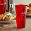 Carlisle 52203550 Stackable 20 Oz. Ruby Coca-Cola® SAN Plastic Tumbler - 72/Case 2 Carlisle 52203550 Stackable 20 Oz. Ruby Coca-Cola® SAN Plastic Tumbler - 72/Case -Acopa Shop 1858170