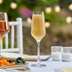 Libbey 92451 Infinium Prism 8.5 Oz. Tritan Plastic Champagne Flute - 12/Case