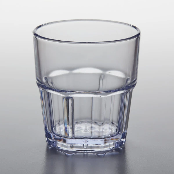 GET Enterprises GET 9909-1-CL Bahama 9 Oz. Clear Customizable SAN Plastic Tumbler - 12/Pack 4 GET Enterprises GET 9909-1-CL Bahama 9 Oz. Clear Customizable SAN Plastic Tumbler - 12/Pack - Image 2