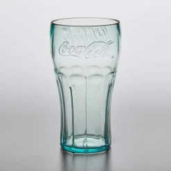Alternative view of GET Enterprises GET 1126-JC Bell 26 Oz. Jade Coca-Cola® SAN Plastic Soda Glass - 72/Case