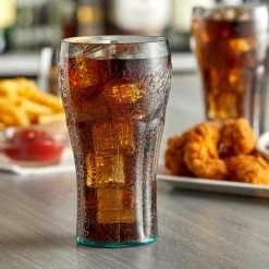 GET Enterprises GET 1120-JC Bell 20 Oz. Jade Coca-Cola® SAN Plastic Soda Glass - 72/Case
