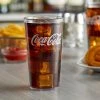 GET Enterprises GET 6616-CC 16 Oz. Clear Coca-Cola® SAN Plastic Pebbled Tumbler - 72/Case -Acopa Shop 1928119