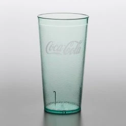 Alternative view of GET Enterprises GET 6620-JC 20 Oz. Jade Coca-Cola® SAN Plastic Pebbled Tumbler - 72/Case