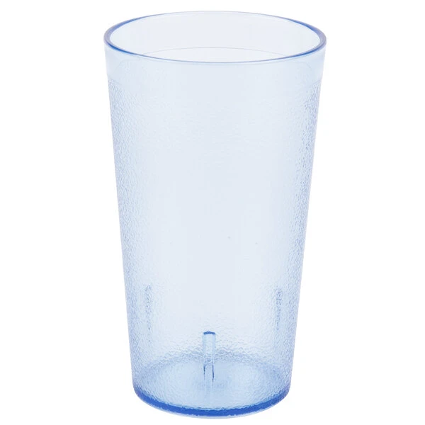Carlisle 521254 Stackable 12 Oz. Blue SAN Plastic Tumbler - 6/Pack 4 Carlisle 521254 Stackable 12 Oz. Blue SAN Plastic Tumbler - 6/Pack - Image 2