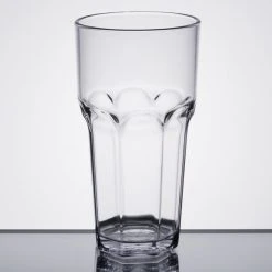 Carlisle 581607 Louis 16 Oz. Clear SAN Plastic Tumbler - 4/Pack -Acopa Shop 1984125