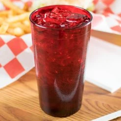 Carlisle 521210 Stackable 12 Oz. Ruby SAN Plastic Tumbler - 6/Pack
