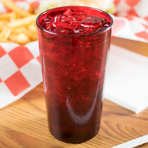 Carlisle 521210 Stackable 12 Oz. Ruby SAN Plastic Tumbler - 6/Pack 3 Carlisle 521210 Stackable 12 Oz. Ruby SAN Plastic Tumbler - 6/Pack