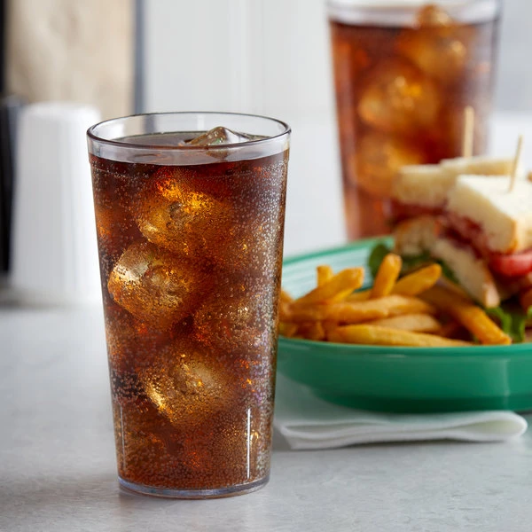 Carlisle 521607 Stackable 16 Oz. Clear SAN Plastic Tumbler - 6/Pack 3 Carlisle 521607 Stackable 16 Oz. Clear SAN Plastic Tumbler - 6/Pack