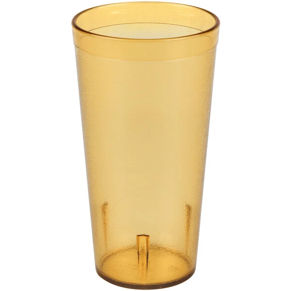 Carlisle 522013 Stackable 20 Oz. Amber SAN Plastic Tumbler - 6/Pack 4 Carlisle 522013 Stackable 20 Oz. Amber SAN Plastic Tumbler - 6/Pack - Image 2