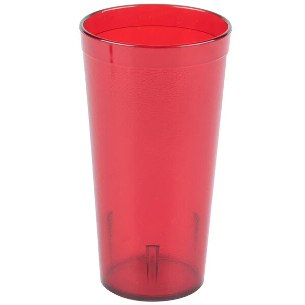 Carlisle 522010 Stackable 20 Oz. Ruby SAN Plastic Tumbler - 6/Pack 4 Carlisle 522010 Stackable 20 Oz. Ruby SAN Plastic Tumbler - 6/Pack - Image 2