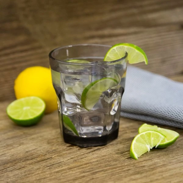 Carlisle 581218 Louis 12 Oz. Smoke SAN Plastic Tumbler - 24/Case 3 Carlisle 581218 Louis 12 Oz. Smoke SAN Plastic Tumbler - 24/Case
