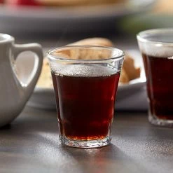 Duralex 1002AC04 Amalfi 3.25 Oz. Stackable Shot Glass / Espresso Glass - 4/Pack