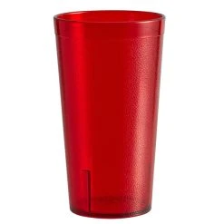 Alternative view of Carlisle 521610 Stackable 16 Oz. Ruby SAN Plastic Tumbler - 6/Pack