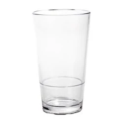 Elite Global Solutions DW3287PC-CL 16 Oz. Plastic Stackable Mixing / Pint Glass - 24/Case