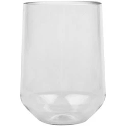 GET Enterprises GET SW-2003-CL Via 12 Oz. Customizable Tritan Plastic Short Tumbler - 24/Case