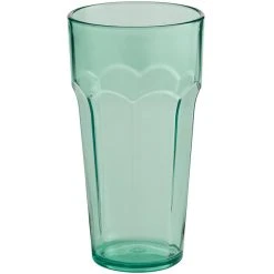 Alternative view of Choice 16 Oz. Green SAN Plastic Paneled Tumbler - 12/Pack