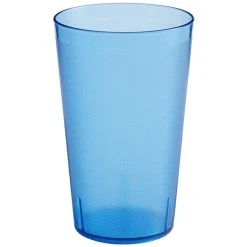 Alternative view of Choice 32 Oz. Blue SAN Plastic Pebbled Tumbler - 12/Pack