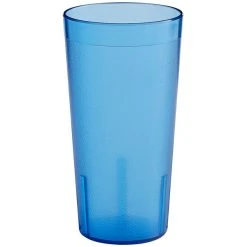 Alternative view of Choice 20 Oz. Blue SAN Plastic Pebbled Tumbler - 12/Pack