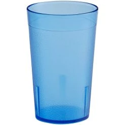 Alternative view of Choice 9 Oz. Blue SAN Plastic Pebbled Tumbler - 12/Pack