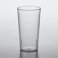 Alternative view of Choice 16 Oz. Clear SAN Plastic Pebbled Tumbler - 12/Pack