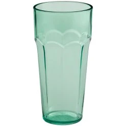 Alternative view of Choice 14 Oz. Green SAN Plastic Paneled Tumbler - 12/Pack
