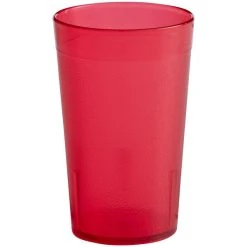 Choice 9 Oz. Red SAN Plastic Pebbled Tumbler - 12/Pack 6 Choice 9 Oz. Red SAN Plastic Pebbled Tumbler - 12/Pack -Acopa Shop 2145617
