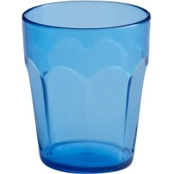 Choice 8 Oz. Blue SAN Plastic Paneled Tumbler - 12/Pack 6 Choice 8 Oz. Blue SAN Plastic Paneled Tumbler - 12/Pack -Acopa Shop 2145619