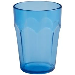 Alternative view of Choice 9 Oz. Blue SAN Plastic Paneled Tumbler - 12/Pack