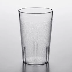 Choice 8 Oz. Clear SAN Plastic Pebbled Tumbler - 12/Pack 6 Choice 8 Oz. Clear SAN Plastic Pebbled Tumbler - 12/Pack -Acopa Shop 2147335