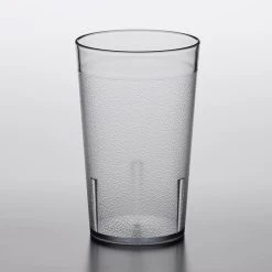 Choice 9 Oz. Clear SAN Plastic Pebbled Tumbler - 12/Pack 6 Choice 9 Oz. Clear SAN Plastic Pebbled Tumbler - 12/Pack -Acopa Shop 2147336