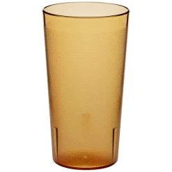 Choice 16 Oz. Amber SAN Plastic Pebbled Tumbler - 12/Pack 6 Choice 16 Oz. Amber SAN Plastic Pebbled Tumbler - 12/Pack -Acopa Shop 2152073