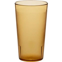 Alternative view of Choice 12 Oz. Amber SAN Plastic Pebbled Tumbler - 12/Pack