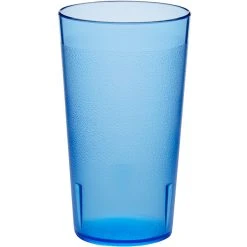 Alternative view of Choice 12 Oz. Blue SAN Plastic Pebbled Tumbler - 12/Pack
