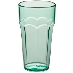 Choice 20 Oz. Green SAN Plastic Paneled Tumbler - 12/Pack 6 Choice 20 Oz. Green SAN Plastic Paneled Tumbler - 12/Pack -Acopa Shop 2153406