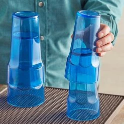 Choice 14 Oz. Blue SAN Plastic Paneled Tumbler - 12/Pack 7 Choice 14 Oz. Blue SAN Plastic Paneled Tumbler - 12/Pack -Acopa Shop 2163038