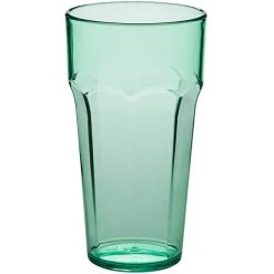 Alternative view of Choice 22 Oz. Green SAN Plastic Paneled Tumbler - 12/Pack