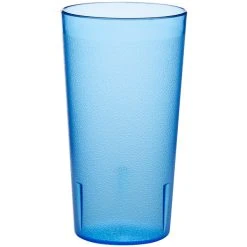 Alternative view of Choice 16 Oz. Blue SAN Plastic Pebbled Tumbler - 12/Pack
