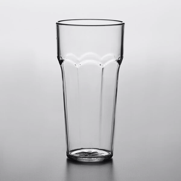 Choice 14 Oz. Clear SAN Plastic Paneled Tumbler - 12/Pack 4 Choice 14 Oz. Clear SAN Plastic Paneled Tumbler - 12/Pack - Image 2